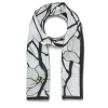 Hot The Met Store Louis C. Tiffany White Magnolia Oblong Silk Scarf
