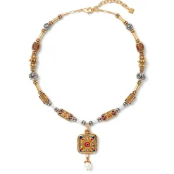 Best The Met Store Medieval Byzantine Statement Necklace and Drop Earrings Set