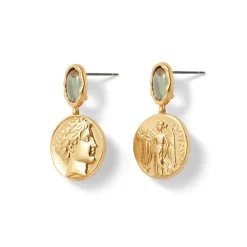 Hot The Met Store Mediterranean Coin Drop Earrings