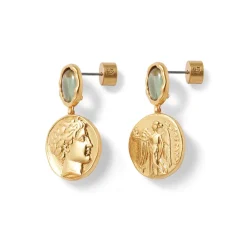 Hot The Met Store Mediterranean Coin Drop Earrings