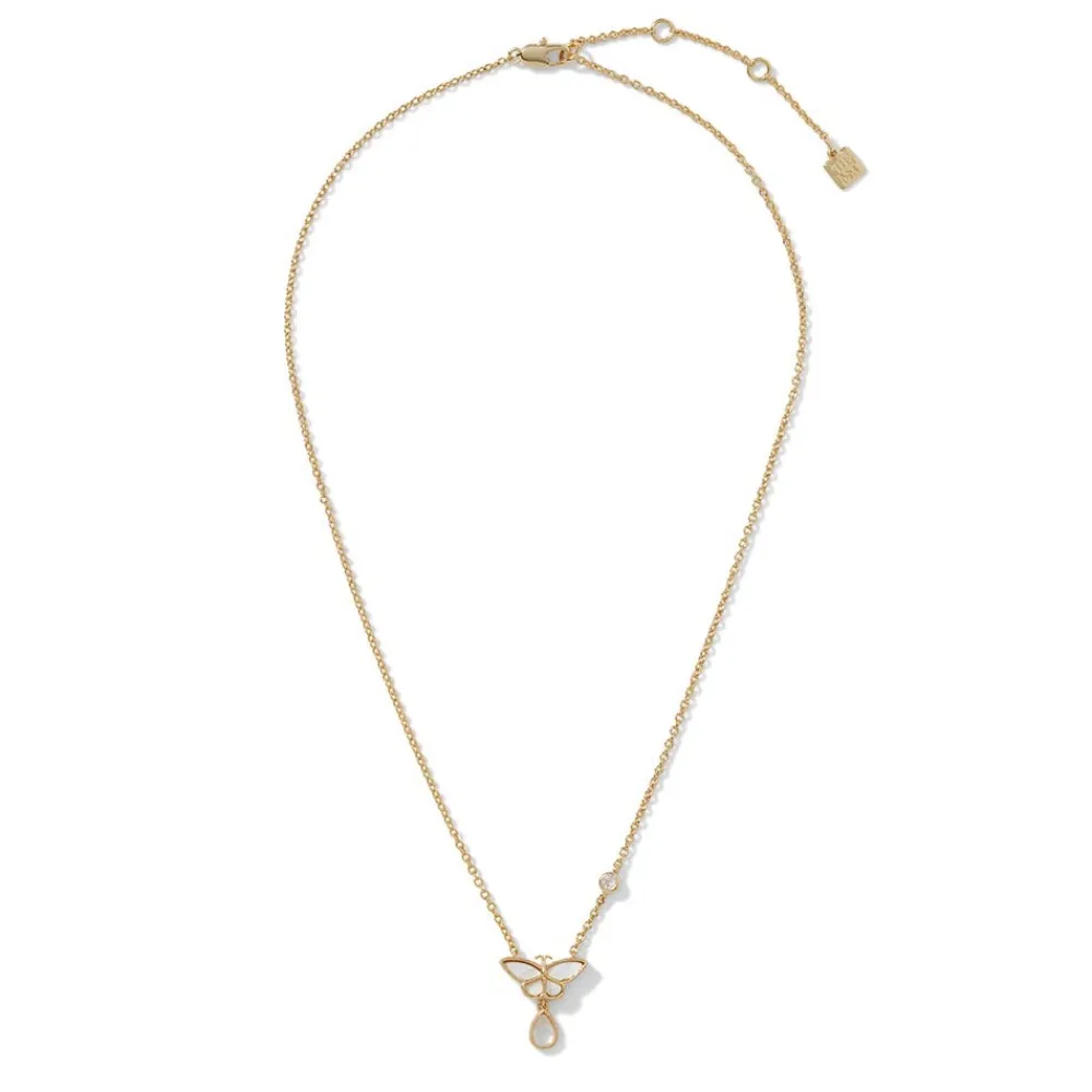 New The Met Store Meiji Butterfly Pendant Necklace and Drop Earrings Set