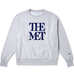 Hot The Met Store Met Logo Appliquéd Unisex Champion® Sweatshirt