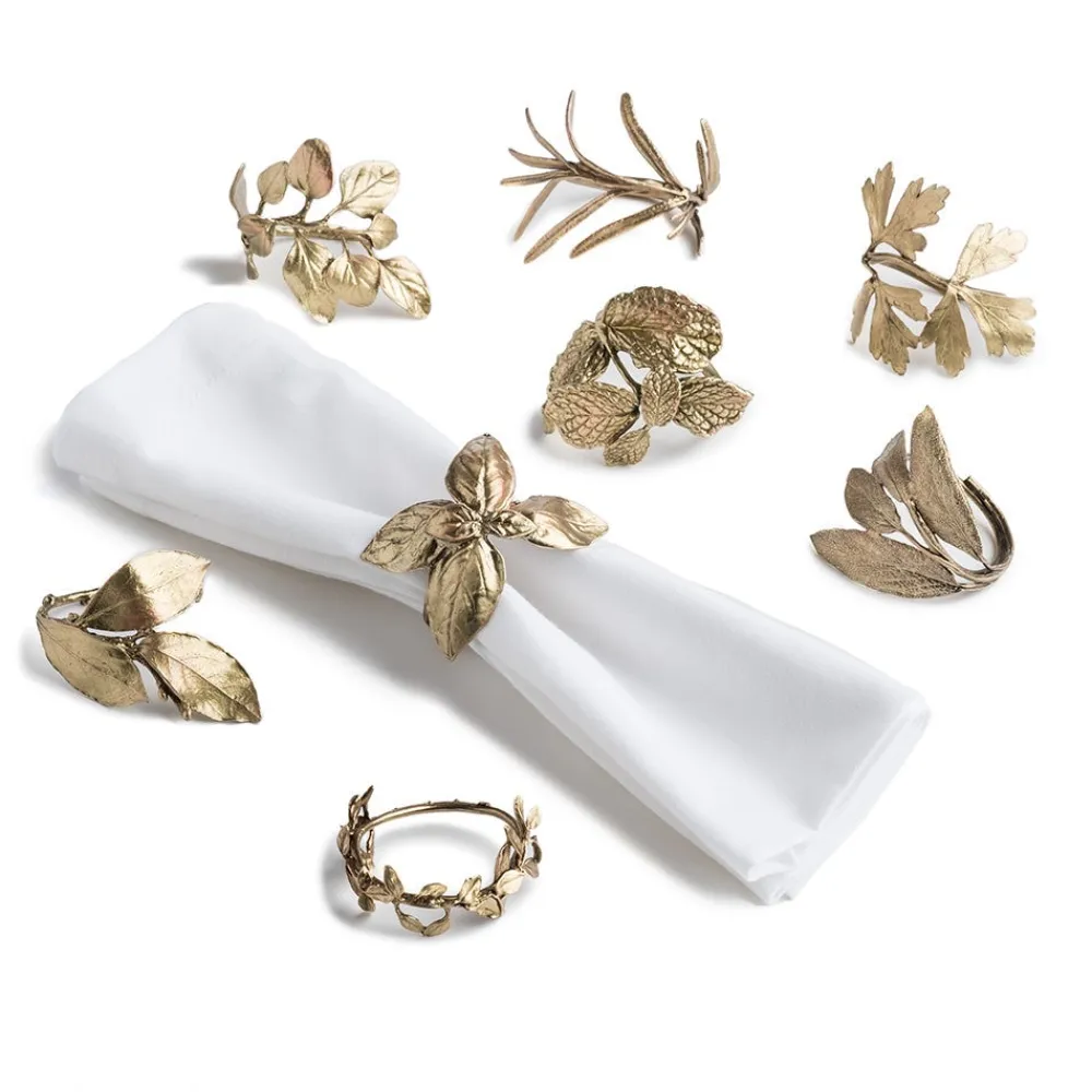 Discount The Met Store Mixed Herb Napkin Ring Set