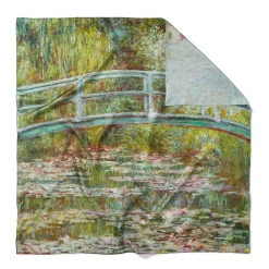 Best The Met Store Monet Blooms Double-Sided Square Silk Scarf