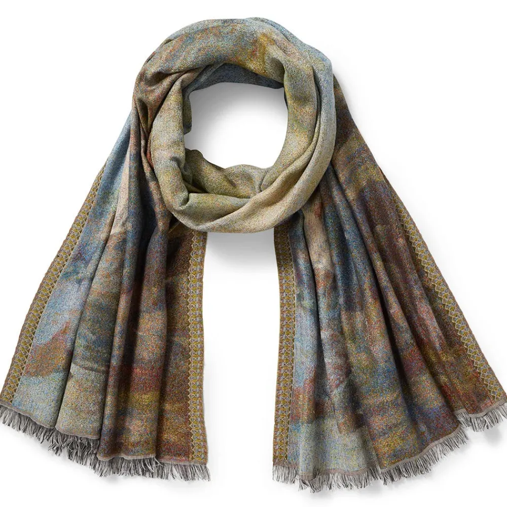 New The Met Store Monet Bridge and Water Lilies Shawl