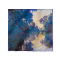 Outlet The Met Store Monet Morning on the Seine Silk Pocket Square