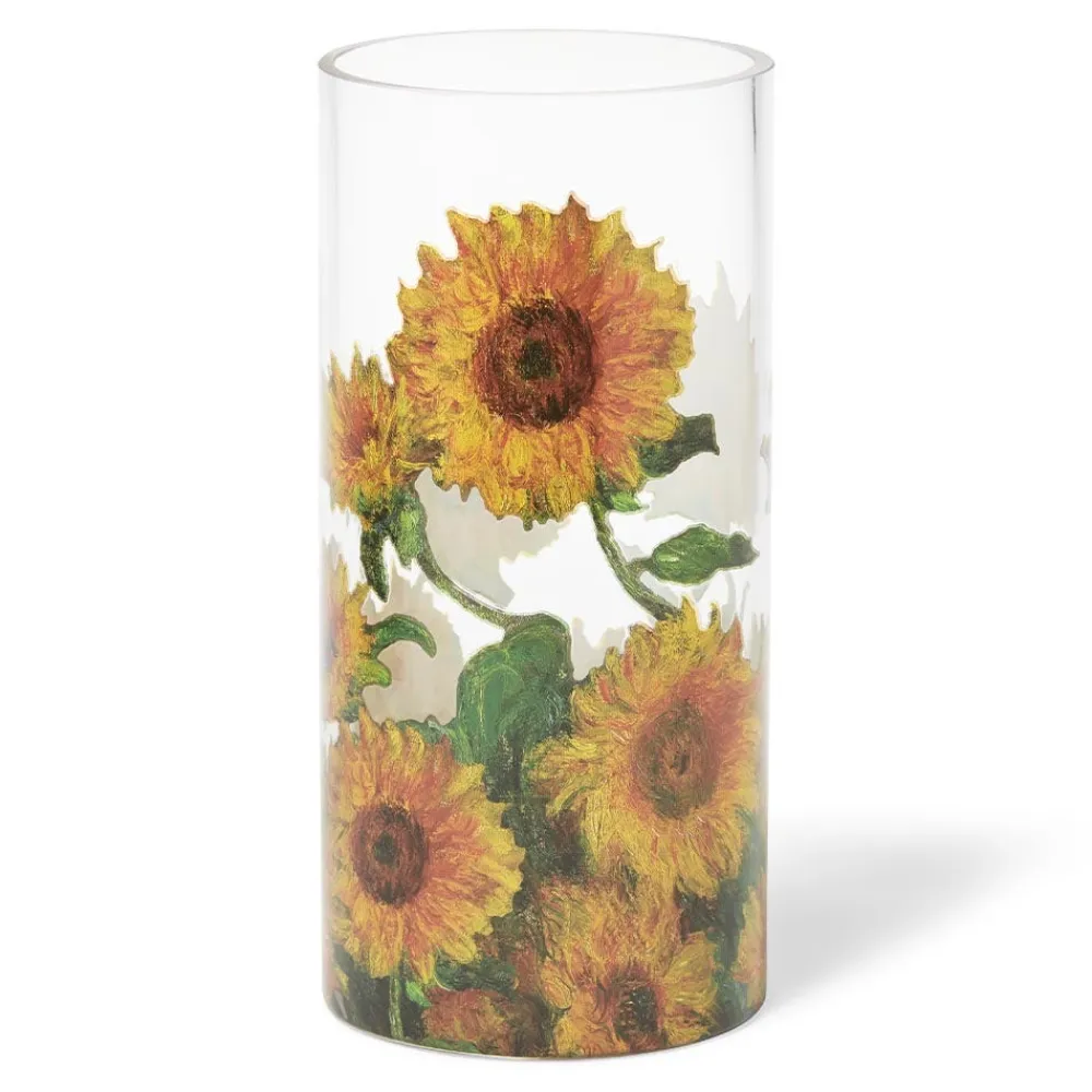 New The Met Store Monet Sunflowers Glass Vase
