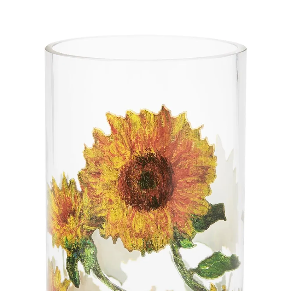New The Met Store Monet Sunflowers Glass Vase