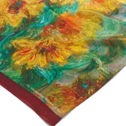 Outlet The Met Store Monet Sunflowers Oblong Silk Scarf