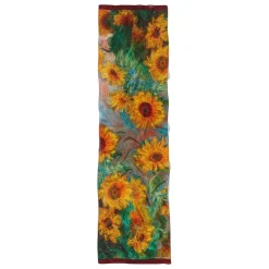 Outlet The Met Store Monet Sunflowers Oblong Silk Scarf