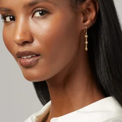 Hot The Met Store Moon and Stars Drop Earrings