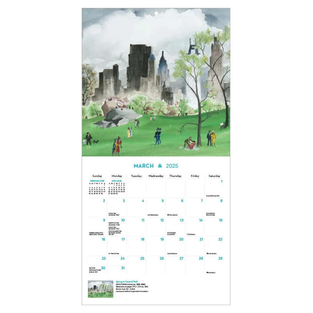 Clearance The Met Store New York in Art Mini Wall Calendar 2025