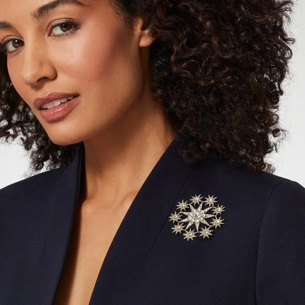 Discount The Met Store Ottoman Star Antiqued Silver Brooch