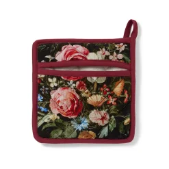 New The Met Store Peeters Bouquet of Flowers Pot Holder and Oven Mitt Set