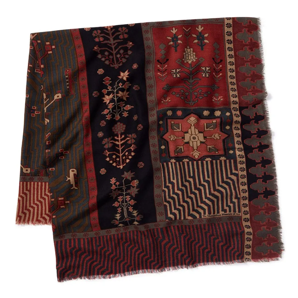 Discount The Met Store Persian Garden Oversize Square Wool Scarf