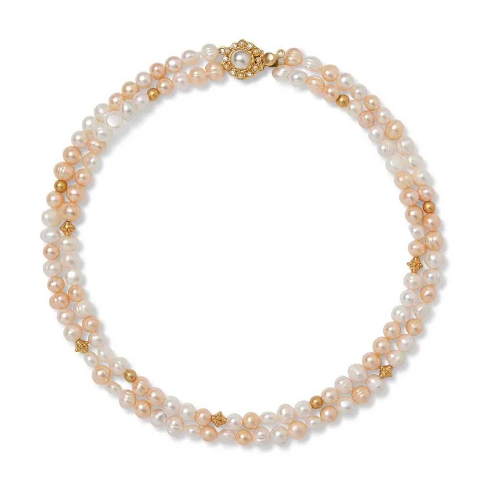 Sale The Met Store Philippine Pearl Double-Strand Necklace and Linear Drop Earrings Set