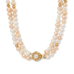 Sale The Met Store Philippine Pearl Double-Strand Necklace and Linear Drop Earrings Set