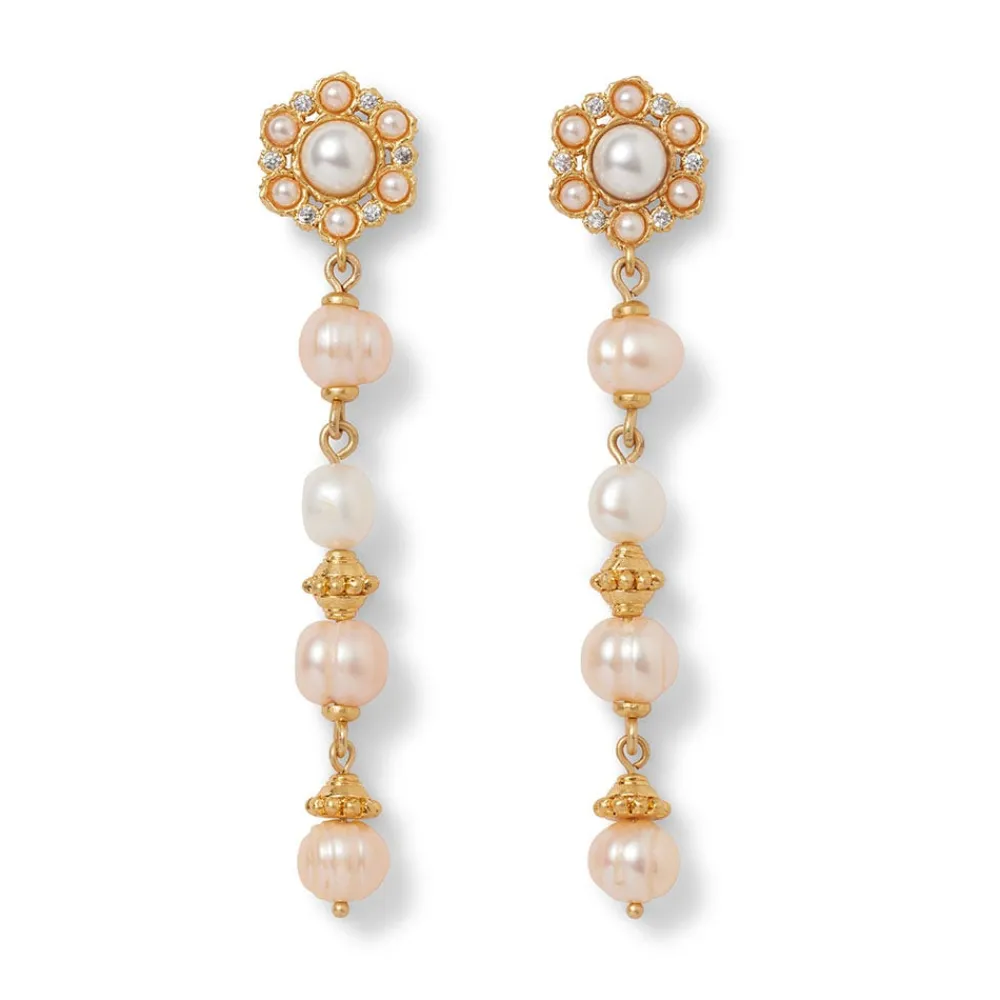 Sale The Met Store Philippine Pearl Double-Strand Necklace and Linear Drop Earrings Set