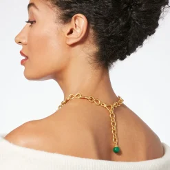 Discount The Met Store Roman Malachite Statement Necklace