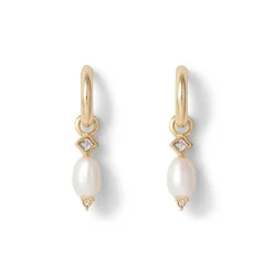 Clearance The Met Store Royal Tudor Small Hoop Earrings with Pearls