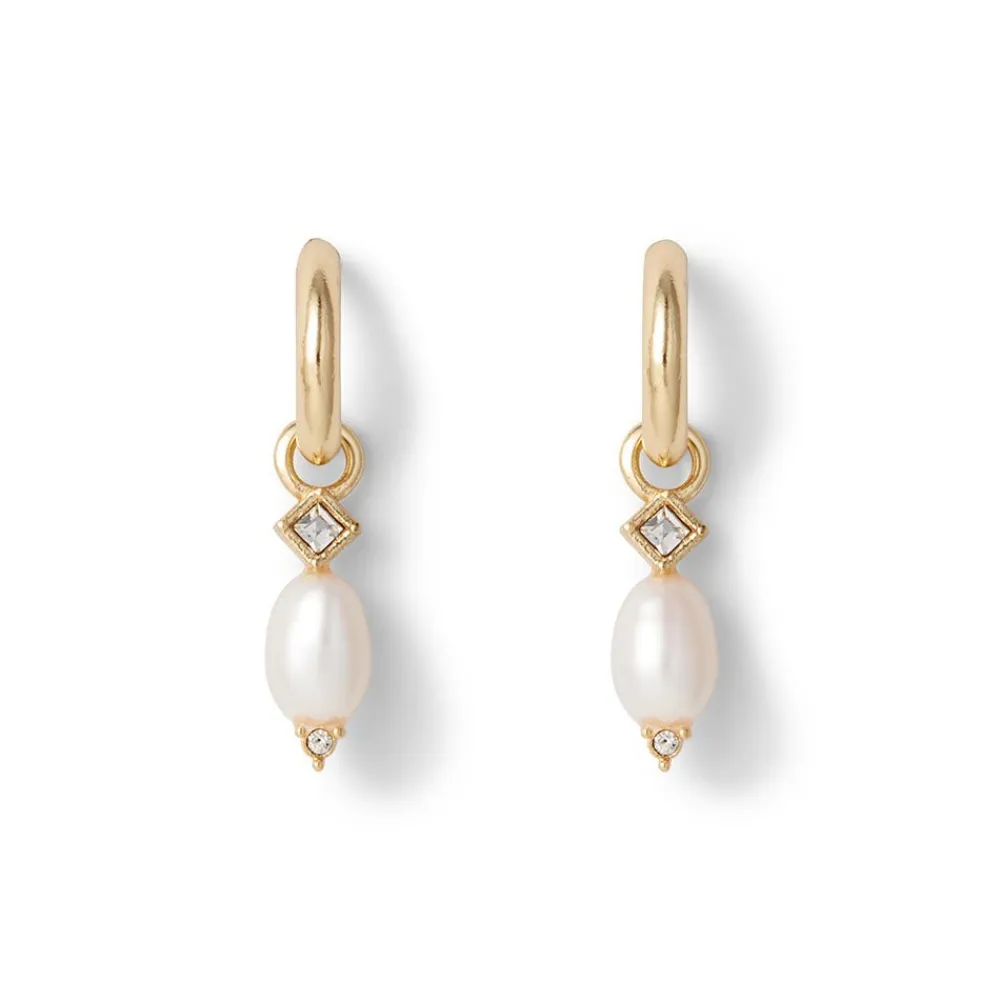 Clearance The Met Store Royal Tudor Small Hoop Earrings with Pearls