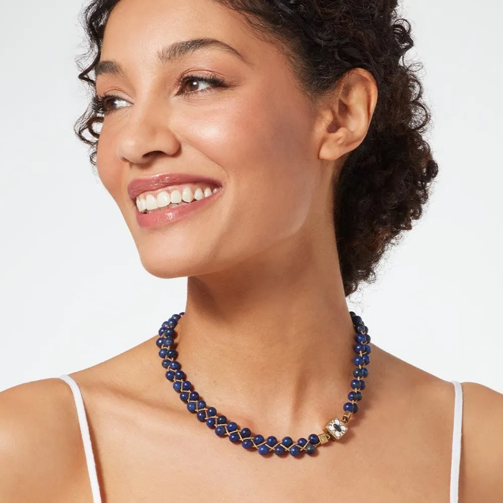 Clearance The Met Store Spanish Baldric Lapis Braided Necklace