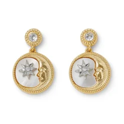 Outlet The Met Store Spanish Day and Night Moon Drop Earrings