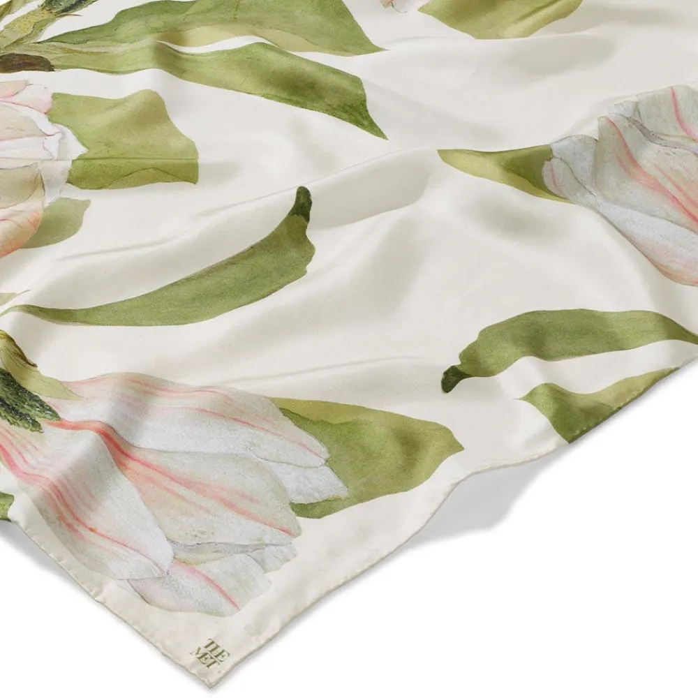 Sale The Met Store Studies of Magnolias Oblong Silk Scarf
