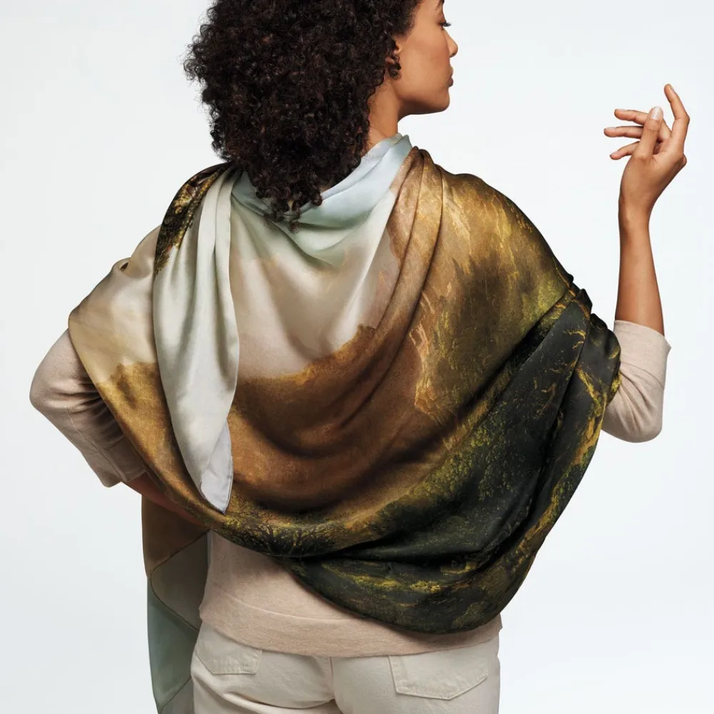 Clearance The Met Store Sublime Landscapes Durand Oversize Oblong Silk Scarf