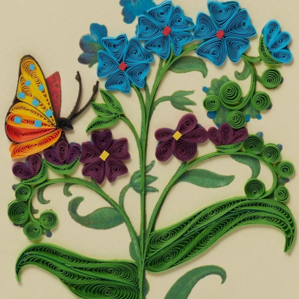 Clearance The Met Store The Met Cloisters Garden Forget-Me-Not Quilled Card