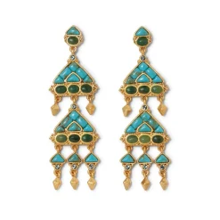 Online The Met Store Tibetan Mandala Fringe Drop Earrings