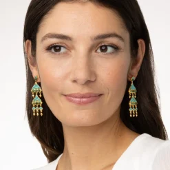 Online The Met Store Tibetan Mandala Fringe Drop Earrings