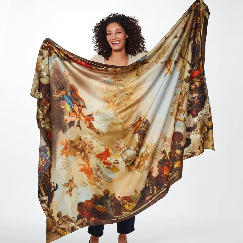 Outlet The Met Store Tiepolo Allegory of the Planets and Continents Oversize Unisex Oblong Silk Scarf