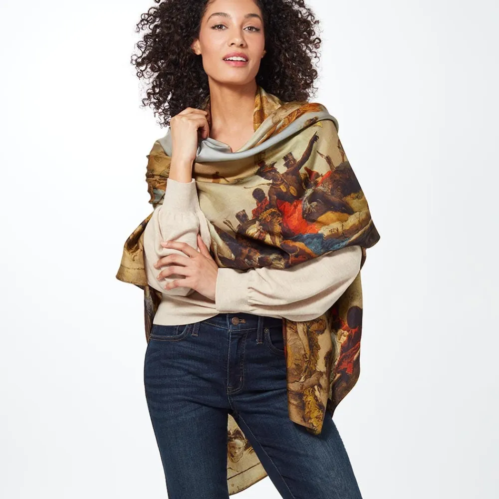Outlet The Met Store Tiepolo Allegory of the Planets and Continents Oversize Unisex Oblong Silk Scarf