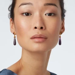 Clearance The Met Store Turkish Amethyst Drop Earrings
