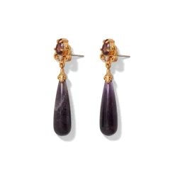Clearance The Met Store Turkish Amethyst Drop Earrings
