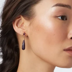 Clearance The Met Store Turkish Amethyst Drop Earrings