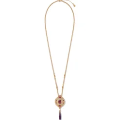 Online The Met Store Turkish Amethyst Long Pendant Necklace and Statement Earrings Set