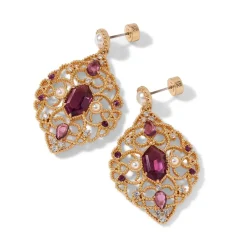 Online The Met Store Turkish Amethyst Long Pendant Necklace and Statement Earrings Set
