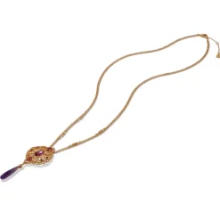 Hot The Met Store Turkish Amethyst Long Pendant Necklace