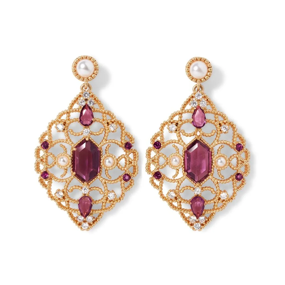 Discount The Met Store Turkish Amethyst Statement Earrings