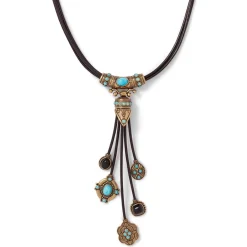 Best The Met Store Turkmen Leather Statement Necklace