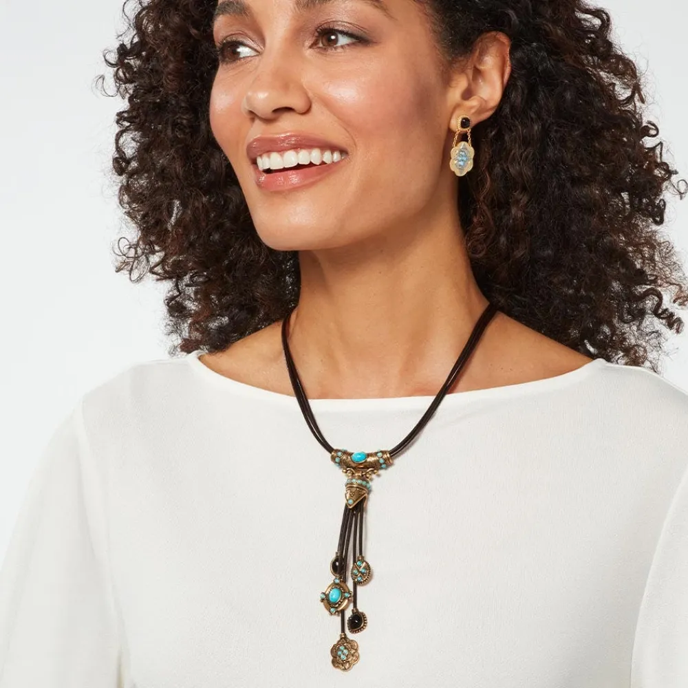 Best The Met Store Turkmen Leather Statement Necklace