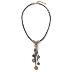 Best The Met Store Turkmen Leather Statement Necklace