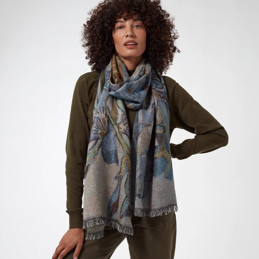Best The Met Store Van Gogh Irises Wool-Blend Shawl