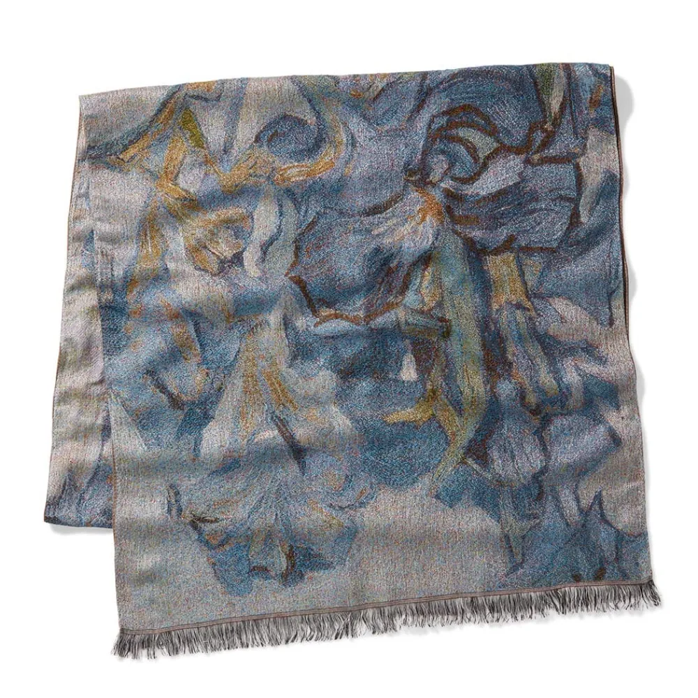 Best The Met Store Van Gogh Irises Wool-Blend Shawl