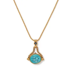 Hot The Met Store Wedjat Eye Scarab Spinning Pendant Necklace