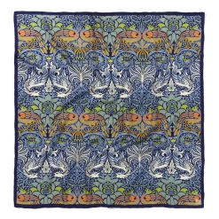 New The Met Store William Morris Peacock and Dragon Square Silk Scarf