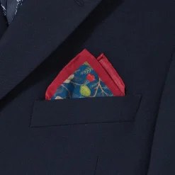 Best The Met Store William Morris Pomegranate Cotton-and-Silk Pocket Square